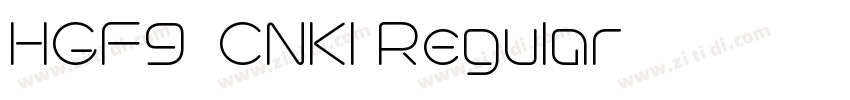 HGF8_CNKI Regular字体转换 HGF8_CNKI Regular字体转换